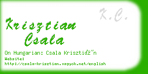 krisztian csala business card